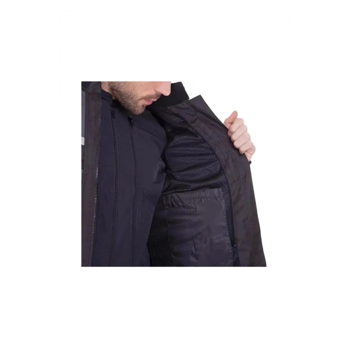 Jk122 Korumalı Motosiklet Montu Siyah