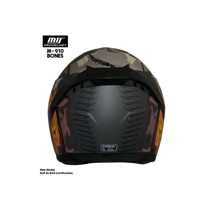 -910 SNAKE KAPALI KASK (BONES)