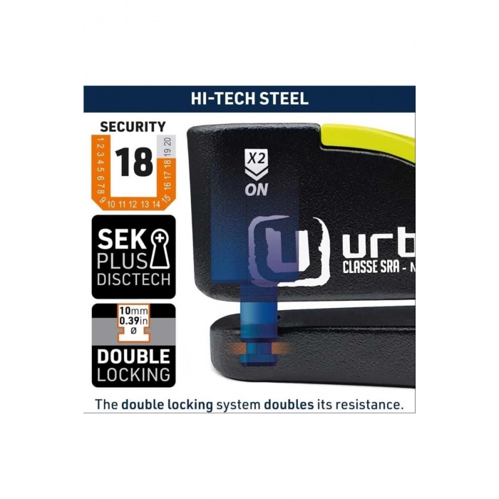 URBAN SECURITY UR10 ALARMLI DİSK KİLİDİ