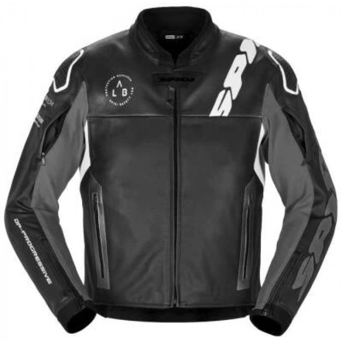 DP PROGRESSIVE LEATHER DERİ CEKET SİYAH BEYAZ