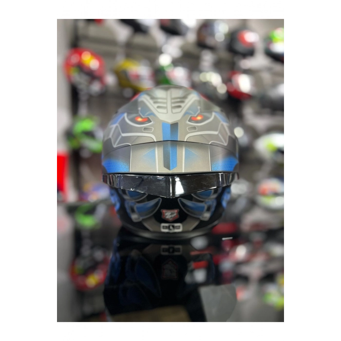 TT-REVO MAGNET MATT KASK ŞEFFAF VİZÖRLÜ