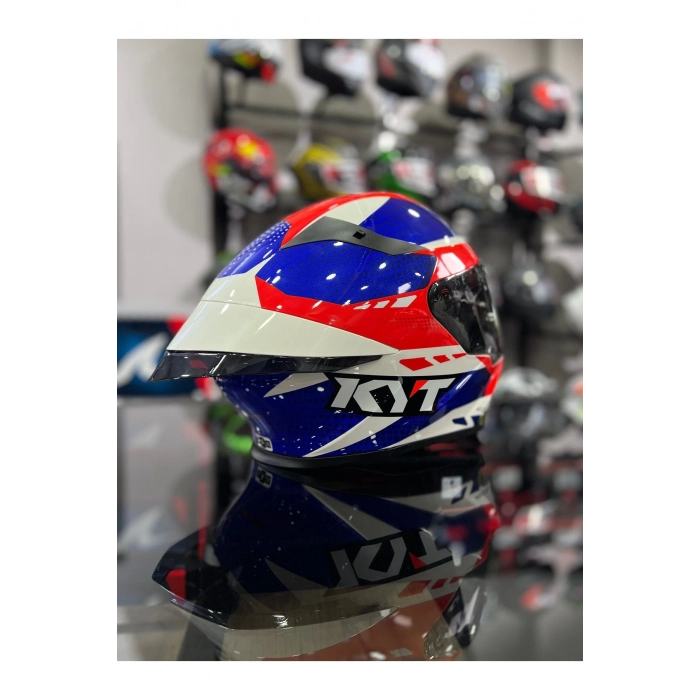 TT-REVO GEAR KIRMIZI MAVİ ŞEFFAF VİZÖRLÜ