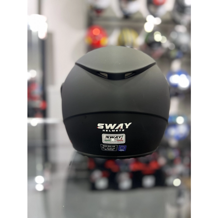 733 Mat Siyah Yarım Kask