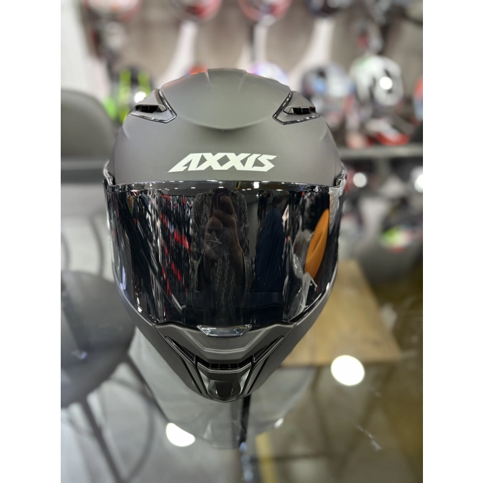 Panther Mat Siyah Kapalı Kask Siyah Vizörlü ( +1 Şeffaf Vizör)