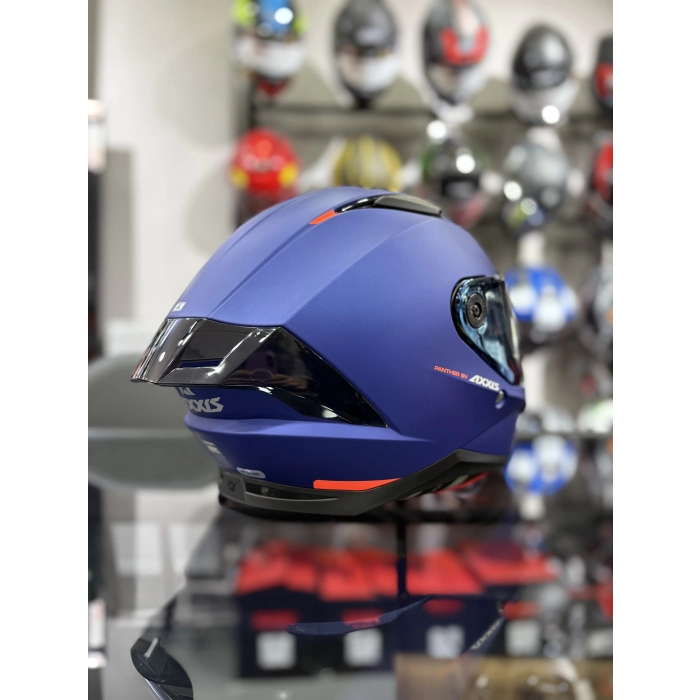 Panther Mat Lacivert İridyum Vizörlü (+1 Şeffaf Vizör)