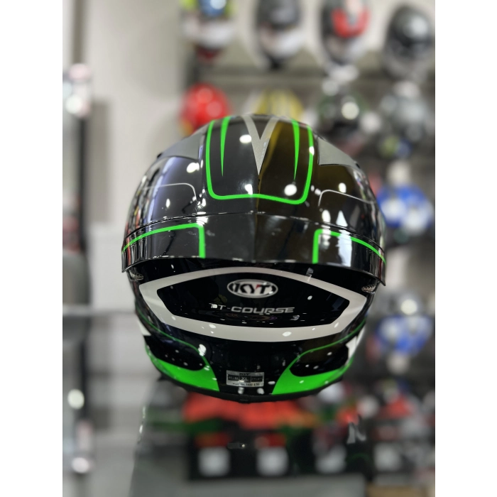 TT-Course Overtech Kapalı Kask Siyah Vizörlü(+1 Şeffaf Vizör)