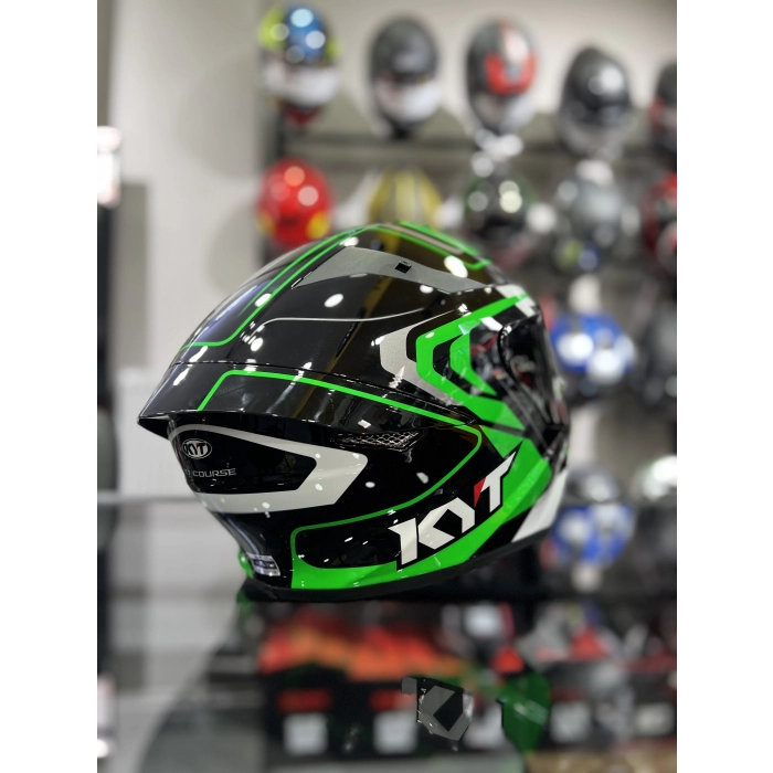 TT-Course Overtech Kapalı Kask Siyah Vizörlü(+1 Şeffaf Vizör)