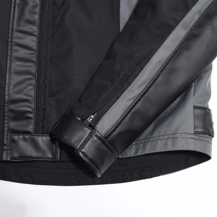 jk152 Siyah Gri Motosiklet Montu