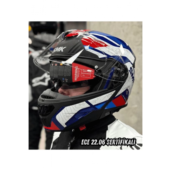 Gullwing Navigator Mavi Çene Açılır Kask (ECE 22.06) (Fit Kalıp)