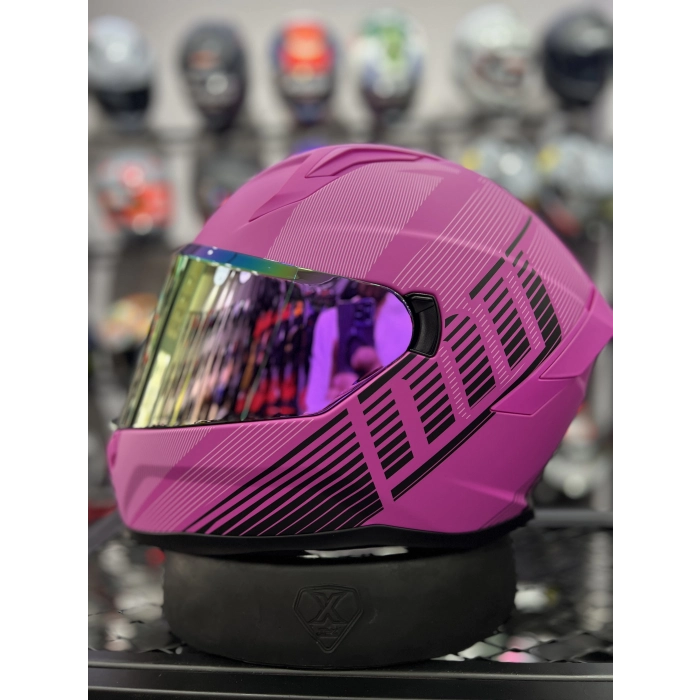 910 Fushia Lady Pembe Kask