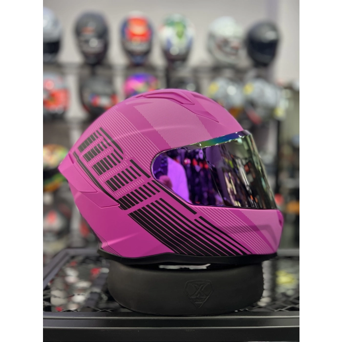 910 Fushia Lady Pembe Kask