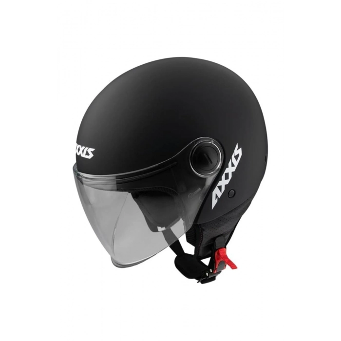 Square S Mat Siyah Yarım Kask