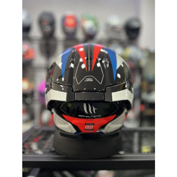 THUNDER 4 VALIANT MAVI BEYAZ (ŞEFFAF VİZÖRLÜ)