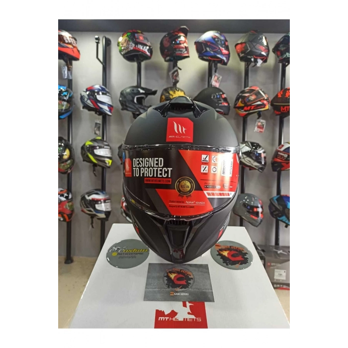 Targo S Mat Siyah Full Face Kapalı Kask