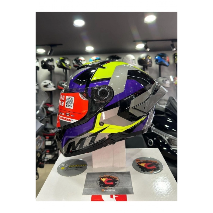 Helmets Thunder 4 Sv Valiant Parlak Motosiklet Kaskı