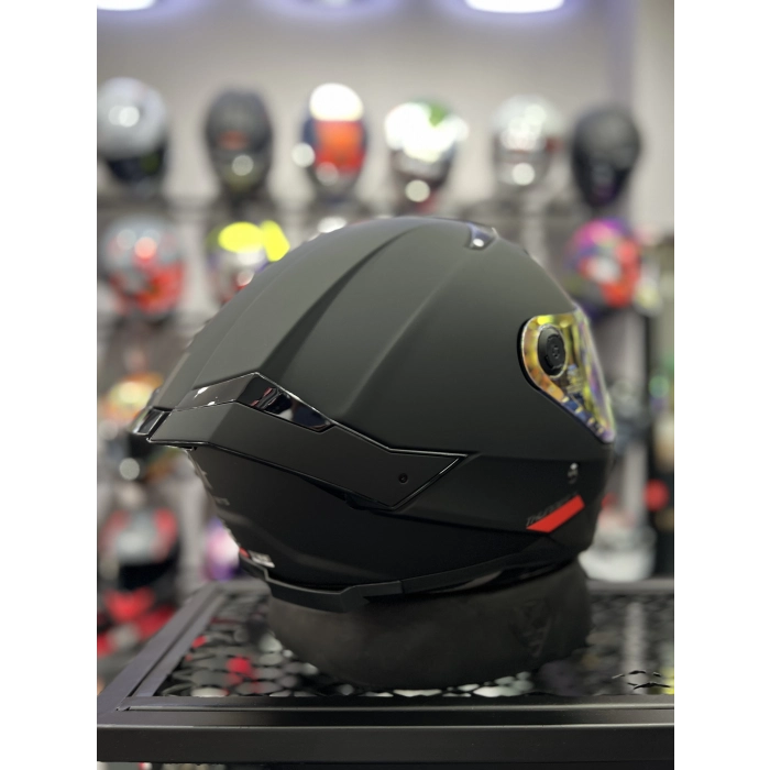 Thunder 4 Mat Siyah Gold Vizörlü (+1 Şeffaf Vizör)