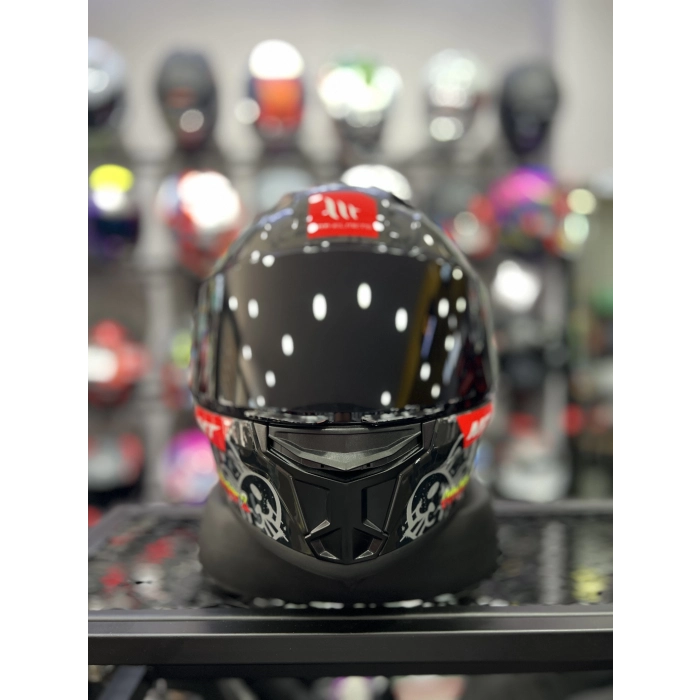 Helmets Stinger Ram F1 Siyah Vizörlü (+1 Şeffaf Vizör)