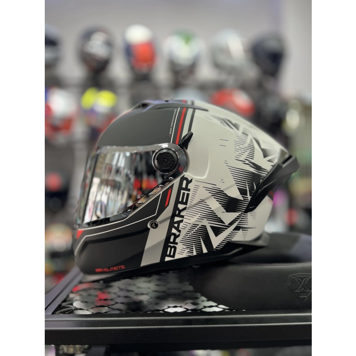 Braker Charm Mat Beyaz Şeffaf (+1 Ayna Vizör)