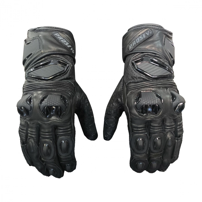 GL66 SİYAH DERİ YARIŞ ELDİVENİ