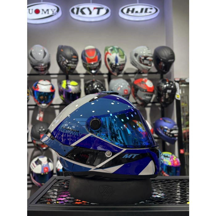 THUNDER 4 GLOSS BLUE KASK (ŞEFFAF VİZÖRLÜ)
