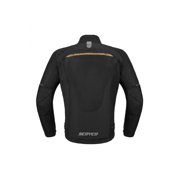 Jk194 Yazlık Fileli Motosiklet Montu Siyah/gold