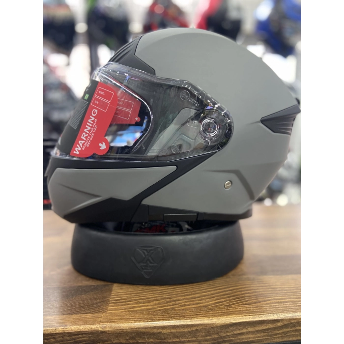 GULLWING MAT GRİ ÇENE AÇILIR KASK