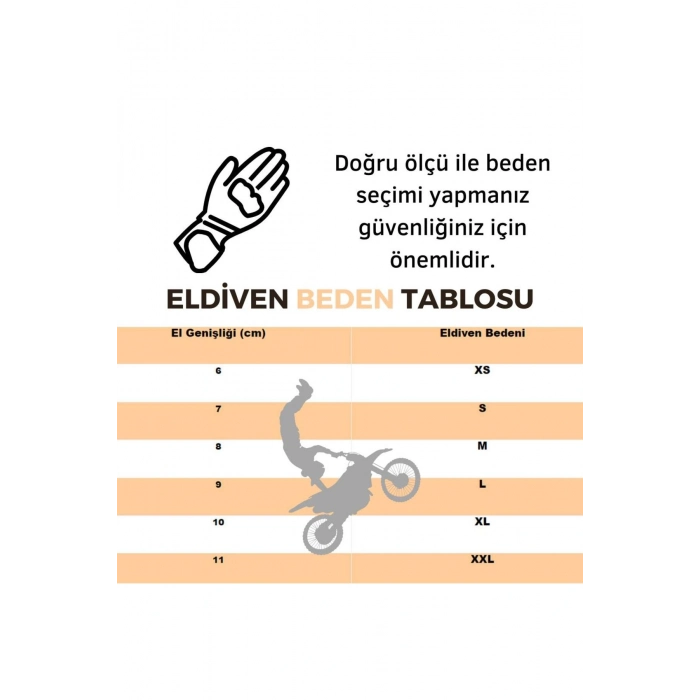 MC82 BEYAZ MOTOSİKLET ELDİVEN