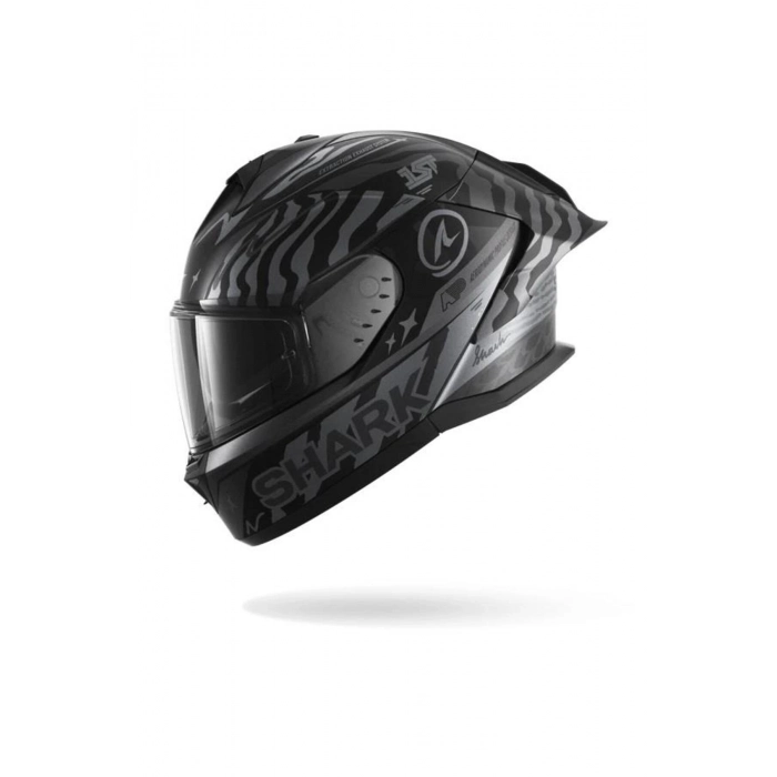 SKWAL CUP SPEED FANCY MAT SİYAH ANTRASİT GÜMÜŞ KAPALI KASK