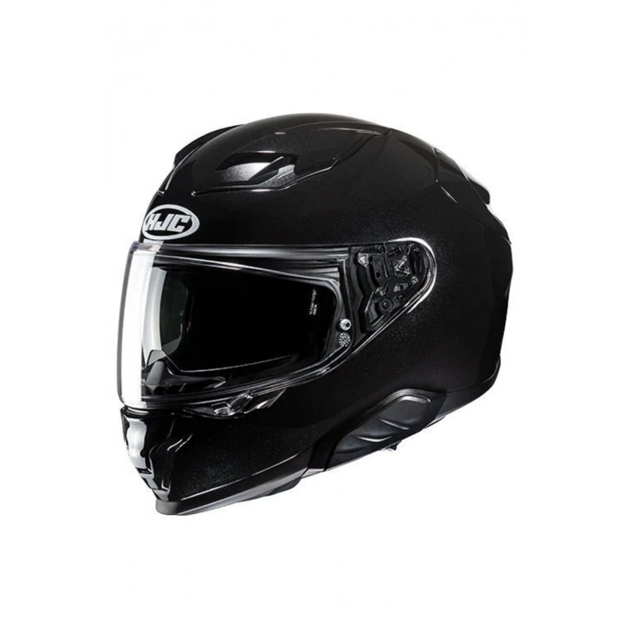 F71 PARLAK SİYAH KASK