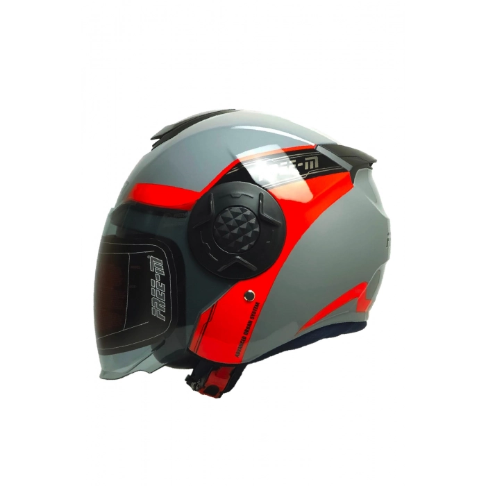 FR-665 Bold Yarım Motosiklet Kaskı Güneş Vizörlü