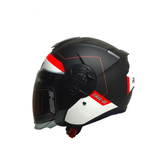 FR-665 Fast Yarım Motosiklet Kaskı Güneş Vizörlü