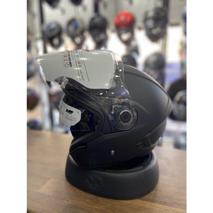 MAT SİYAH YARIM KASK