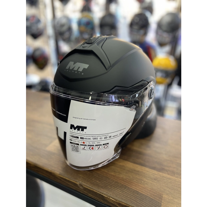 MAT SİYAH YARIM KASK