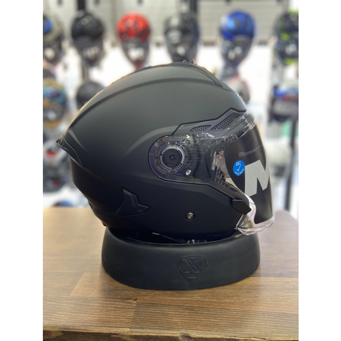 MAT SİYAH YARIM KASK