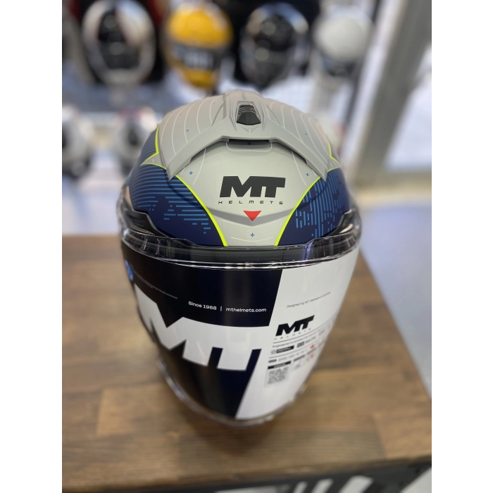 LAYOUT MAT MAVİ YARIM KASK GÜNEŞ VİZÖRLÜ