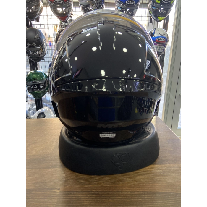 PARLAK SİYAH YARIM KASK GÜNEŞ VİZÖRLÜ