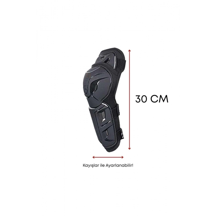 H26 SİYAH KORUMA MOTOSİKLET MAFSALLI DİRSEKLİK