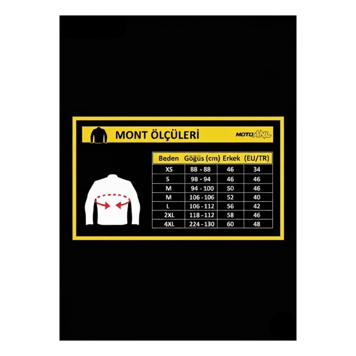 Motosiklet Montu Mustang Siyah Deri 4 Mevsim %100 Leader Motorcu Mont