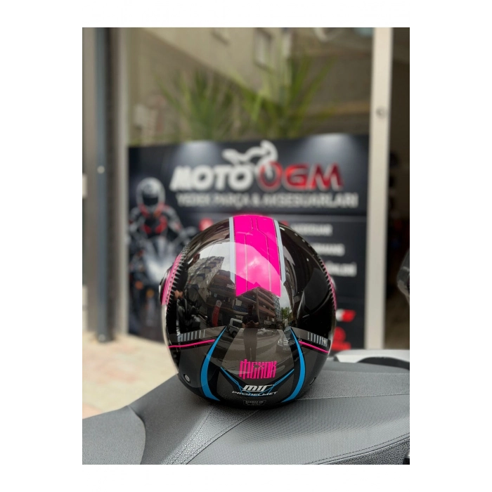 FX-101 Pink Woman Yarım Camlı Kask