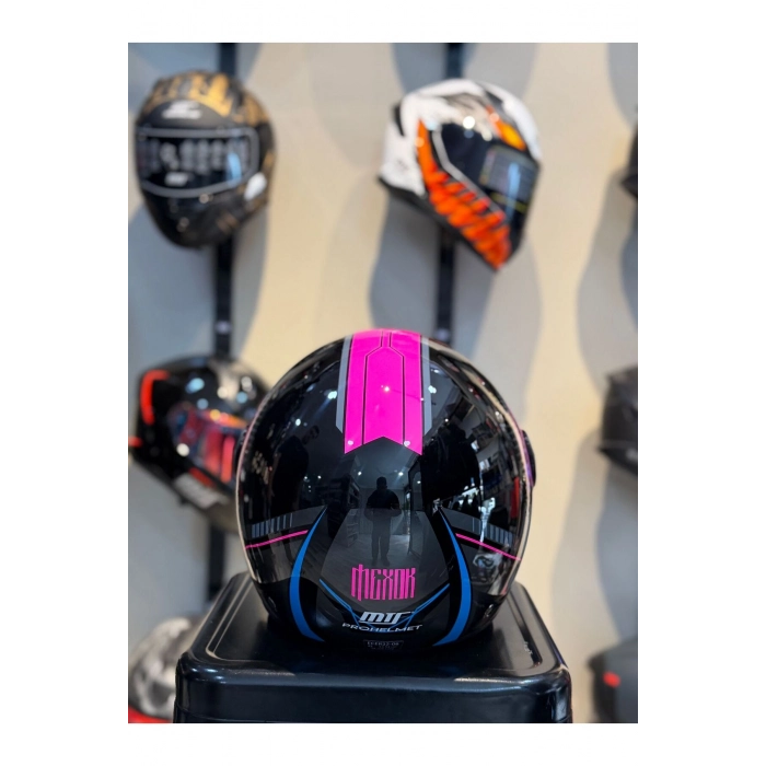 FX-101 Pink Woman Yarım Camlı Kask