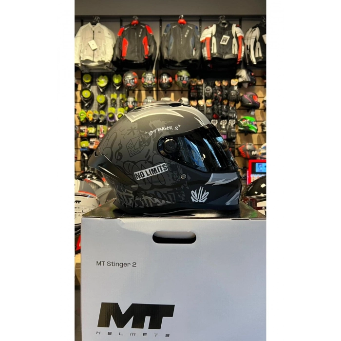 MT KASK FF126 STINGER 2 TAGGER B2 MAT(ŞEFFAF VİZÖRLÜ)