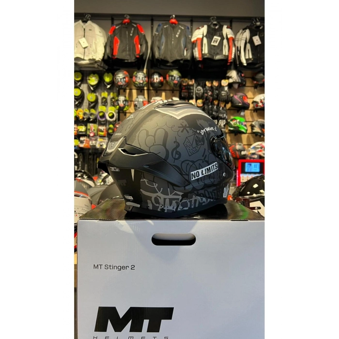MT KASK FF126 STINGER 2 TAGGER B2 MAT(ŞEFFAF VİZÖRLÜ)
