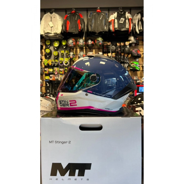 MT KASK FF126 STINGER 2 CORE A8 PARLAK(ŞEFFAF VİZÖRLÜ)