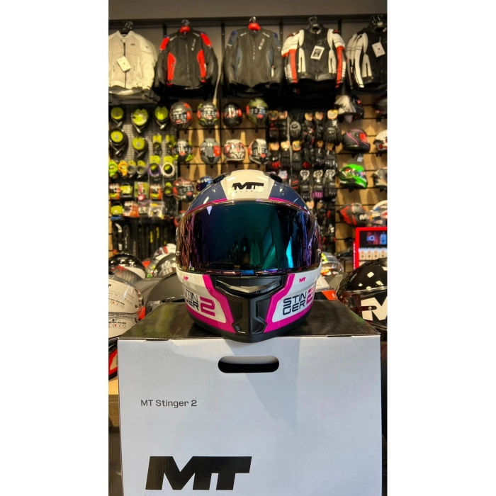 MT KASK FF126 STINGER 2 CORE A8 PARLAK(ŞEFFAF VİZÖRLÜ)