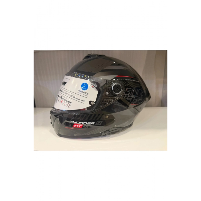 KASK MT THUNDER 4R SV LUMİNENCE D1 PARLAK GRİ