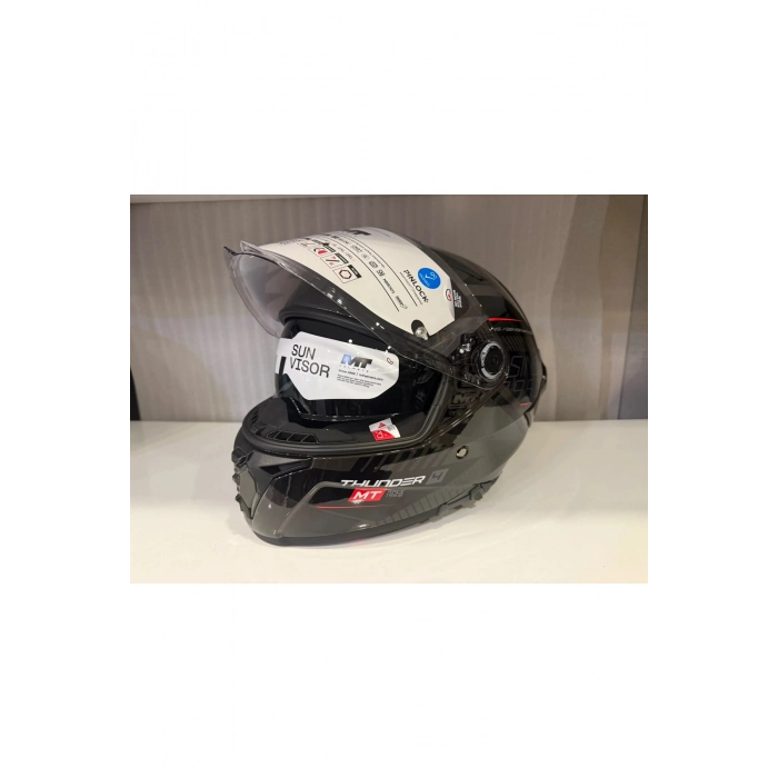 KASK MT THUNDER 4R SV LUMİNENCE D1 PARLAK GRİ