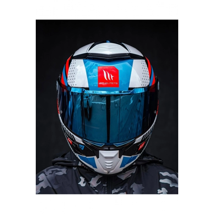 Thunder 4 Sv Luminence A7 parlak kask (şeffaf vizörlü biçimde gönderilecektir)
