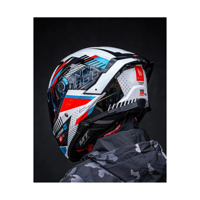 Thunder 4 Sv Luminence A7 parlak kask (şeffaf vizörlü biçimde gönderilecektir)