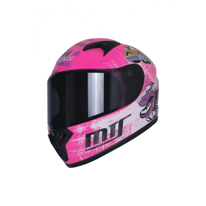 201 PEMBE ÇOCUK KASKI KAPALI MODEL