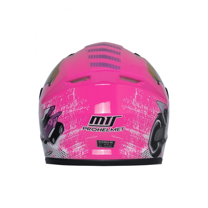 201 PEMBE ÇOCUK KASKI KAPALI MODEL